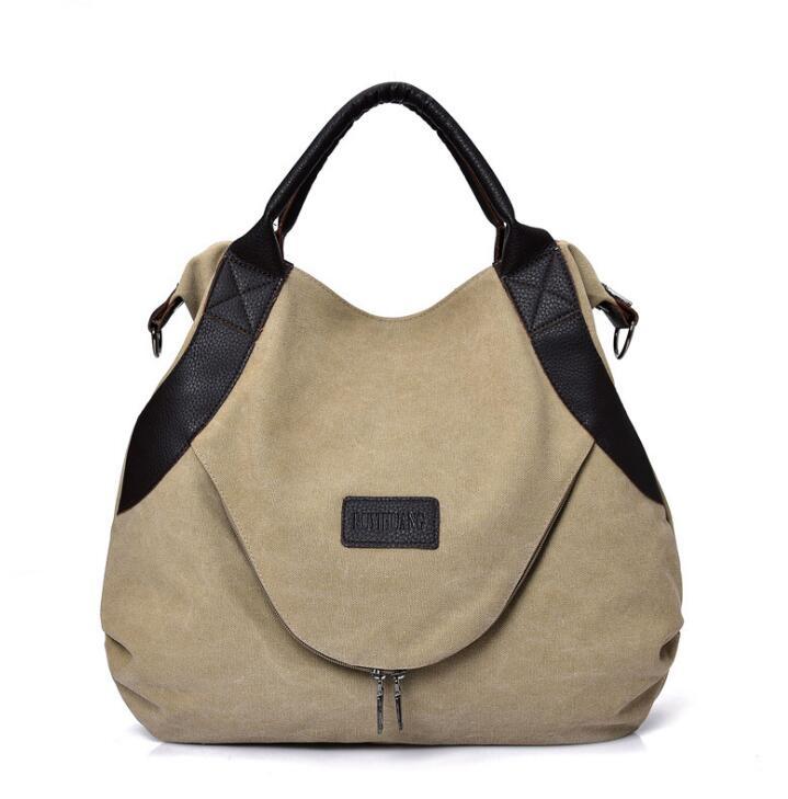 Handbags Women Minimalist Shoulder Vintage Canvas Bag