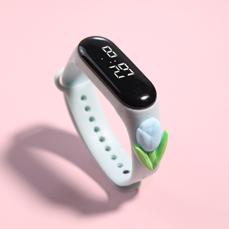 LED Electronic Watch Student Cute Doll Luminous