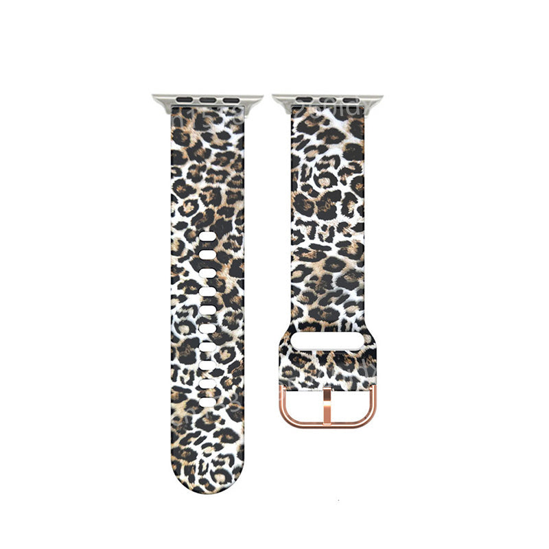 Applicable Apple Printed Silicone Strap