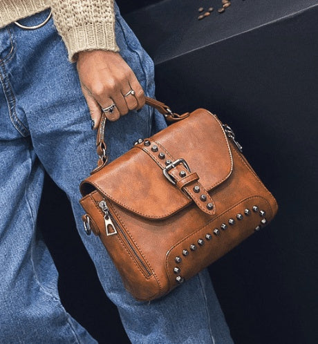 Men Vintage Leather Crossbody Handbags