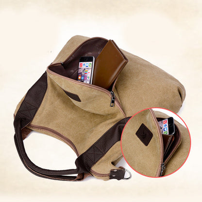 Handbags Women Minimalist Shoulder Vintage Canvas Bag