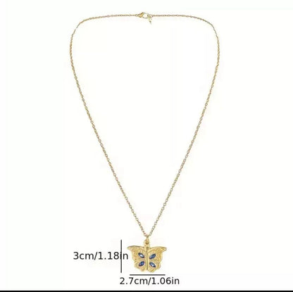 1pc i love you Openable Butterfly Necklace